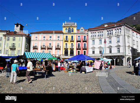 Locarno switzerland market hi-res stock photography and images - Alamy