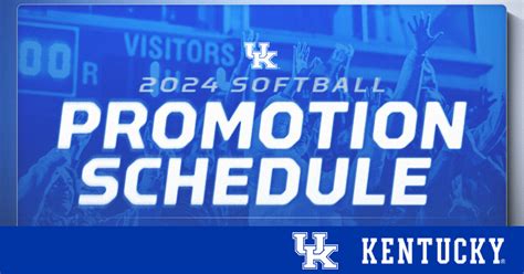 Kentucky Softball Home Game Promotions Announced – UK Athletics