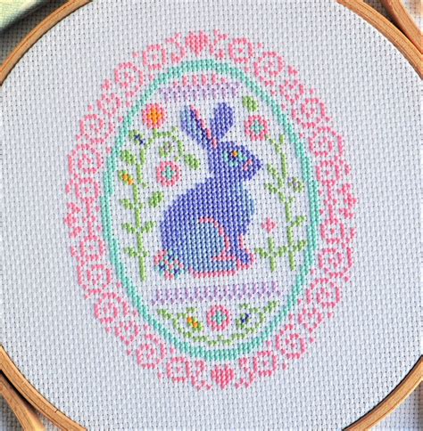 The World In Stitches — Happy Bun! A sweet little Easter chart to enjoy...