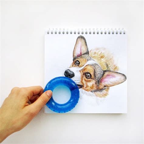 Últimas Tendencias: Adorables dibujos de perros que interactuan con objetos del mundo real