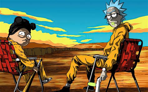 1280x800 Resolution Rick & Morty X Breaking Bad 1280x800 Resolution ...