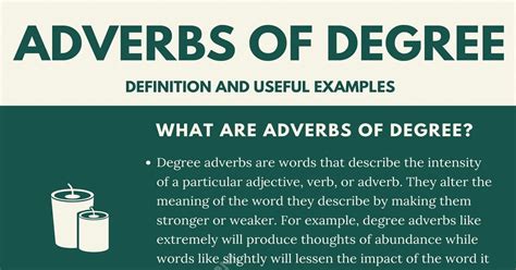 How to Use Adverbs of Degree with Useful Examples • 7ESL