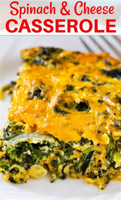 Spinach and Cheese Casserole - Spicy Southern Kitchen