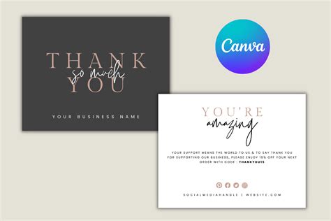 Business Thank You Cards Template Graphic by Haffa Studio · Creative ...