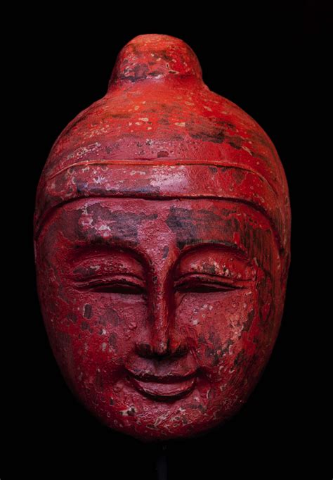 Free Images : statue, red, buddhism, religion, spiritual, jack o lantern, art, mask, meditation ...