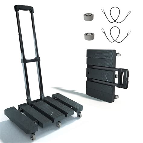 Buy Portable Folding Hand Truck Antetek 500 lbs Capacity Heavy Duty Luggage Cart with 6 Wheels ...