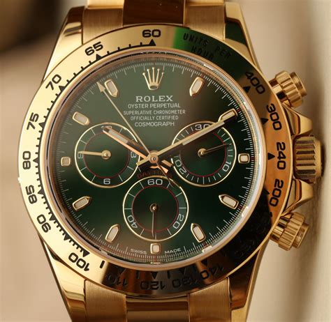 Introducing Rolex Cosmograph Daytona 116508 Green Dial 18k Yellow Gold ...