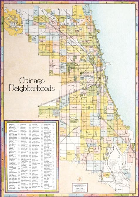 Chicago Neighborhoods Map Edition #1