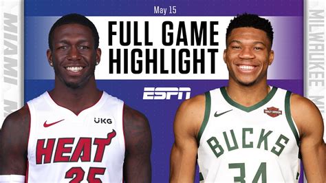 Miami Heat vs. Milwaukee Bucks | Full Game Highlights - YouTube