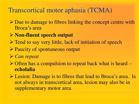 PPT - Aphasia PowerPoint Presentation - ID:421013