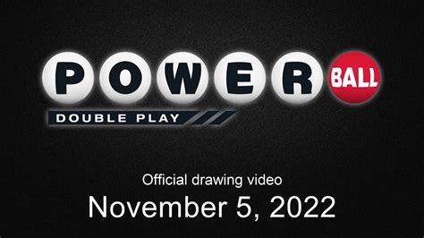 Powerball Double Play drawing for November 5, 2022 - YouTube