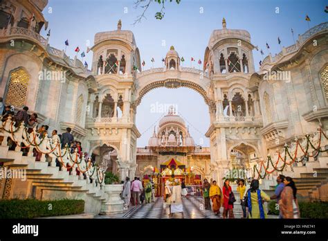 ISKCON temple, Sri Krishna Balaram Mandir,Vrindavan,Mathura, Uttar Pradesh, India Stock Photo ...