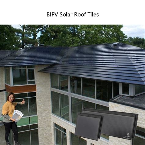 Albania Sustainable Home Integrated BIPV Roofing Tiles Solar Roof ...