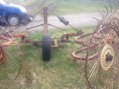 homemade mounted v rake | The Farming Forum