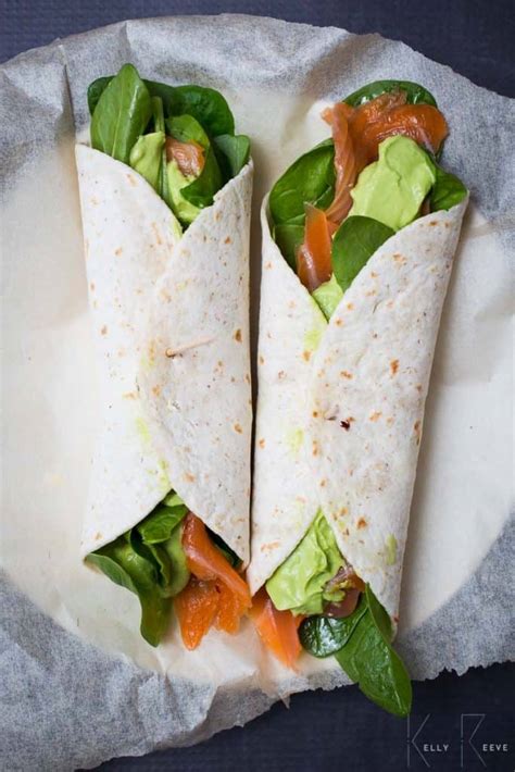 Smoked Salmon Wrap With Avocado - A Quick, Easy And Healthy Lunch