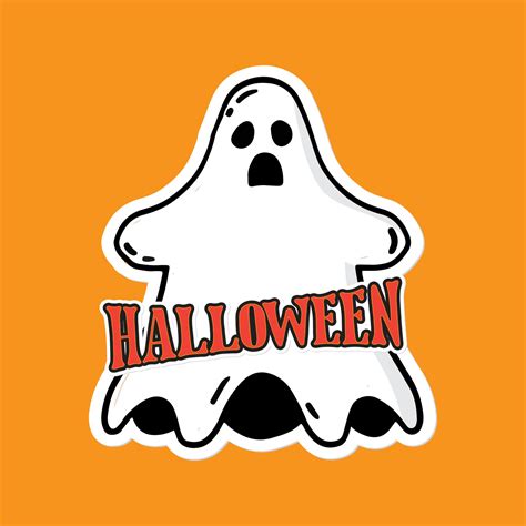 Halloween ghost cartoon illustration 13128135 Vector Art at Vecteezy