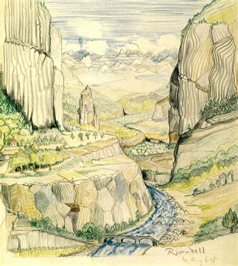 All This Is That: J. R. R. Tolkien's painting of Rivendell