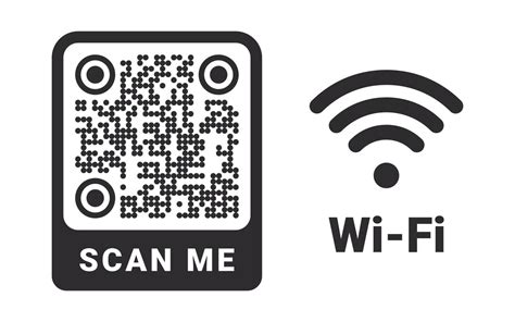 QR code. Quick Response codes. Barcode sign. QR code for connecting to Wi-Fi. Vector images ...