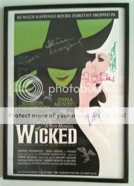 Wicked Original Broadway Cast Autographed Poster Photo by Debbie25LW ...