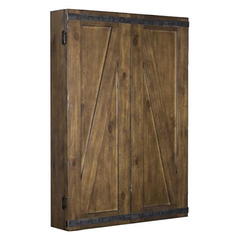 Rustic Dart board Cabinet - Family Recreation Store