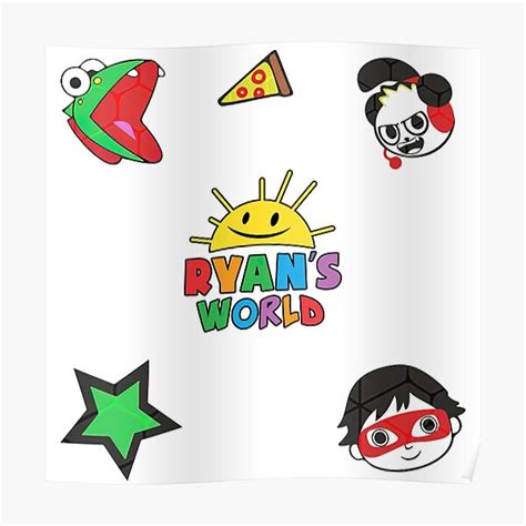 "Ryans world Stickers Pack, Ryans World" Poster for Sale by graphic-genie | Redbubble