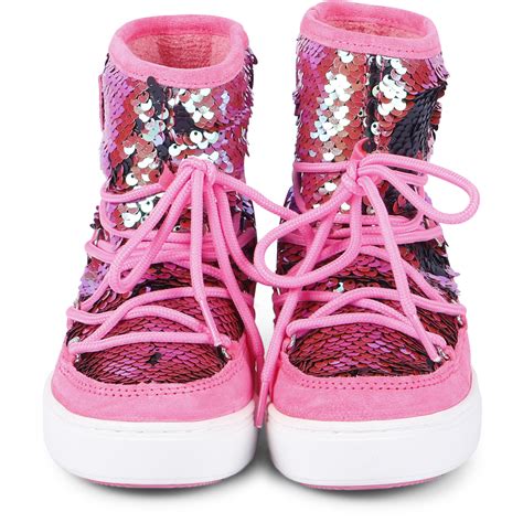 Moon Boots Girls Sparkle Ankle Snow Boots in Pink — BAMBINIFASHION.COM