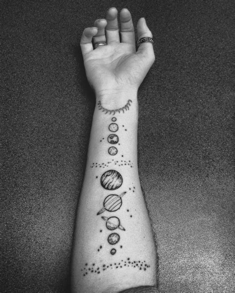 theworldtravelinghippie | Sharpie tattoos, Forearm tattoos, Solar system tattoo