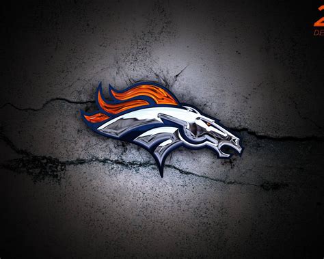 Download Shining Denver Broncos Logo Wallpaper | Wallpapers.com