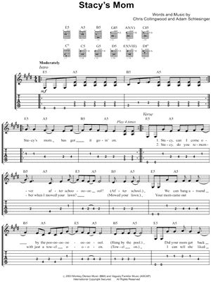 "Stacy's Mom" Sheet Music - 19 Arrangements Available Instantly ...