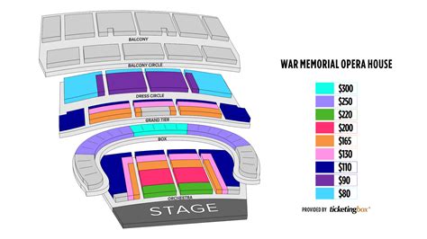 San Francisco War Memorial Opera House Seating Chart