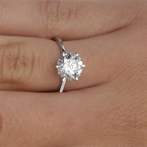 2.25 Ct Round Cut Diamond Solitaire Engagement Ring | Ara Diamonds