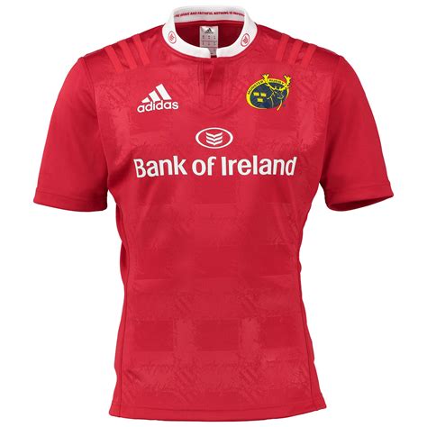 adidas Mens Munster Rugby Home Shirt Jersey Kit Top T-Shirt Tee 2015/16 ...