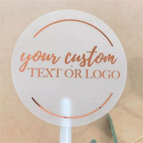 Custom Logo Labels Stickers Personalized Text Business Logo | Etsy