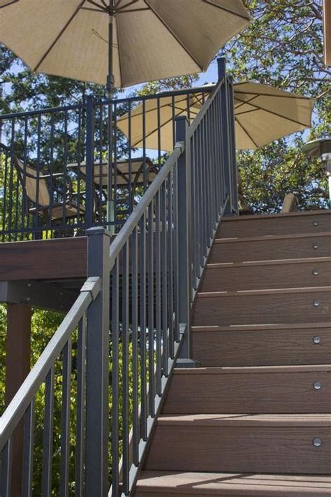 Attractive deck paint #deckpaint in 2020 | Deck design, Steel railing ...