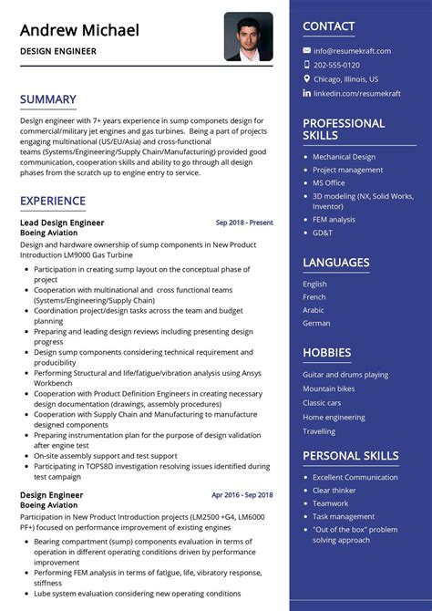 Design Engineer CV Sample in 2024 - ResumeKraft