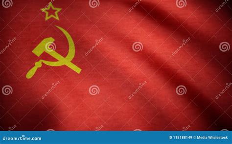 Soviet Union Flag Waving. USSR Flag Waving Animation Stock Image - Image of communism, banner ...