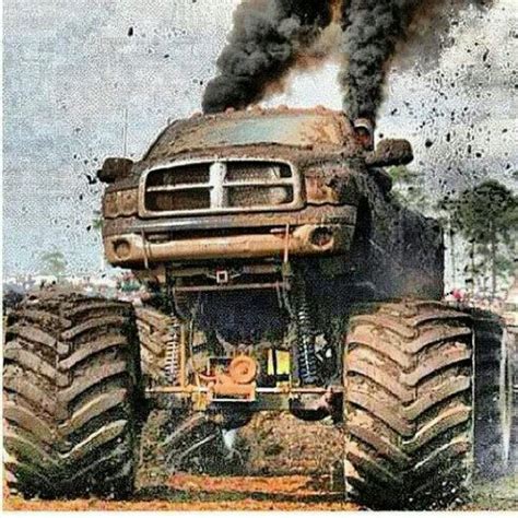 Lifted Dodge Ram Mudding