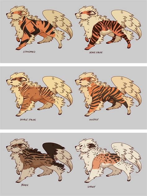 Arcanine Variations by corycatte on DeviantArt | Pokémon species ...