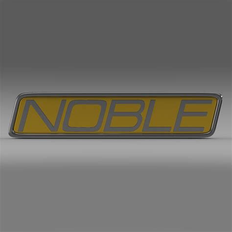 Noble Logo 3D Model - FlatPyramid