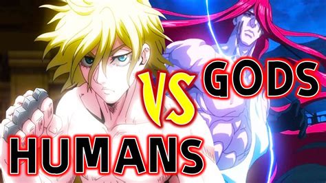 Share more than 80 anime gods vs humans latest - in.cdgdbentre