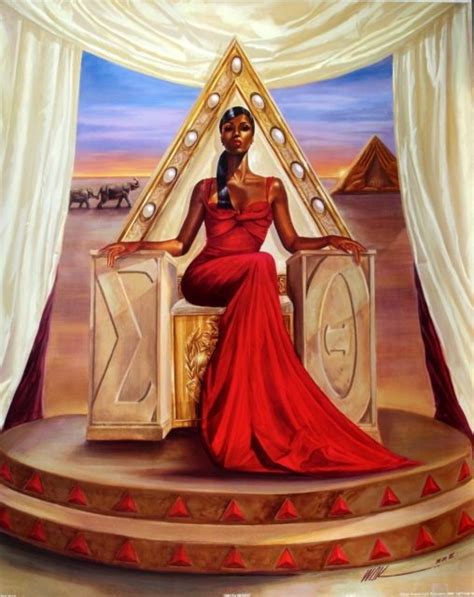 QUEEN ON HER THROWN | Sorority art, Black love art, Black art