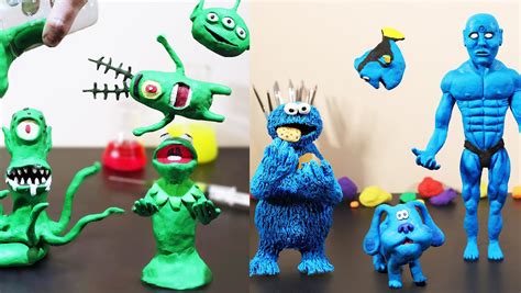 Claymation Tributes Celebrate Iconic Green and Blue Characters - Nerdist