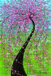 Pink Cherry Blossom Tree by Susanna Shaposhnikova