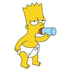 Bart Simpson as a cute little baby. It is impossible not to be moved by him. Add this Bart ...