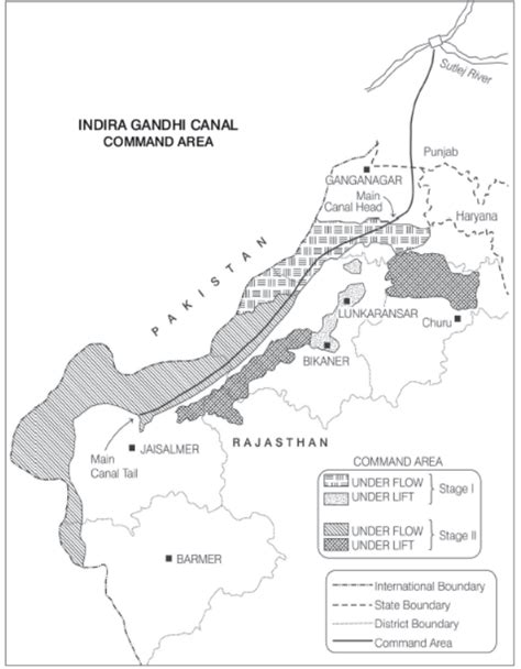 Indira Gandhi Canal Map