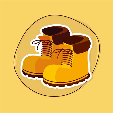 hiking boots accessory 4203943 Vector Art at Vecteezy