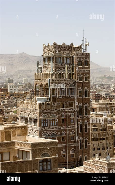 Sanaa the ancient capital city of Yemen Stock Photo - Alamy