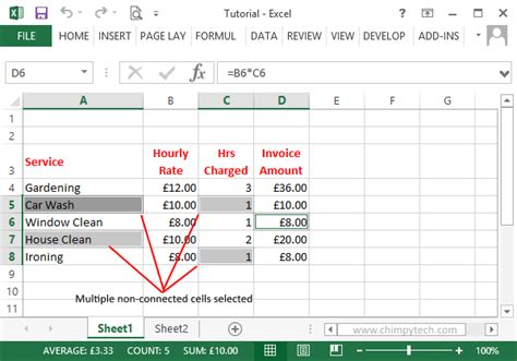 Excel 2013 - Selecting Data - Chimpytech