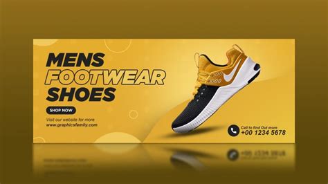 Free Sports Running Shoes Banner Design – GraphicsFamily