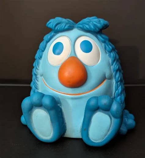 VINTAGE 1978 GABRIEL CBS TV Squeak Toys Sesame Street Blue Monster 5” Tall $12.00 - PicClick